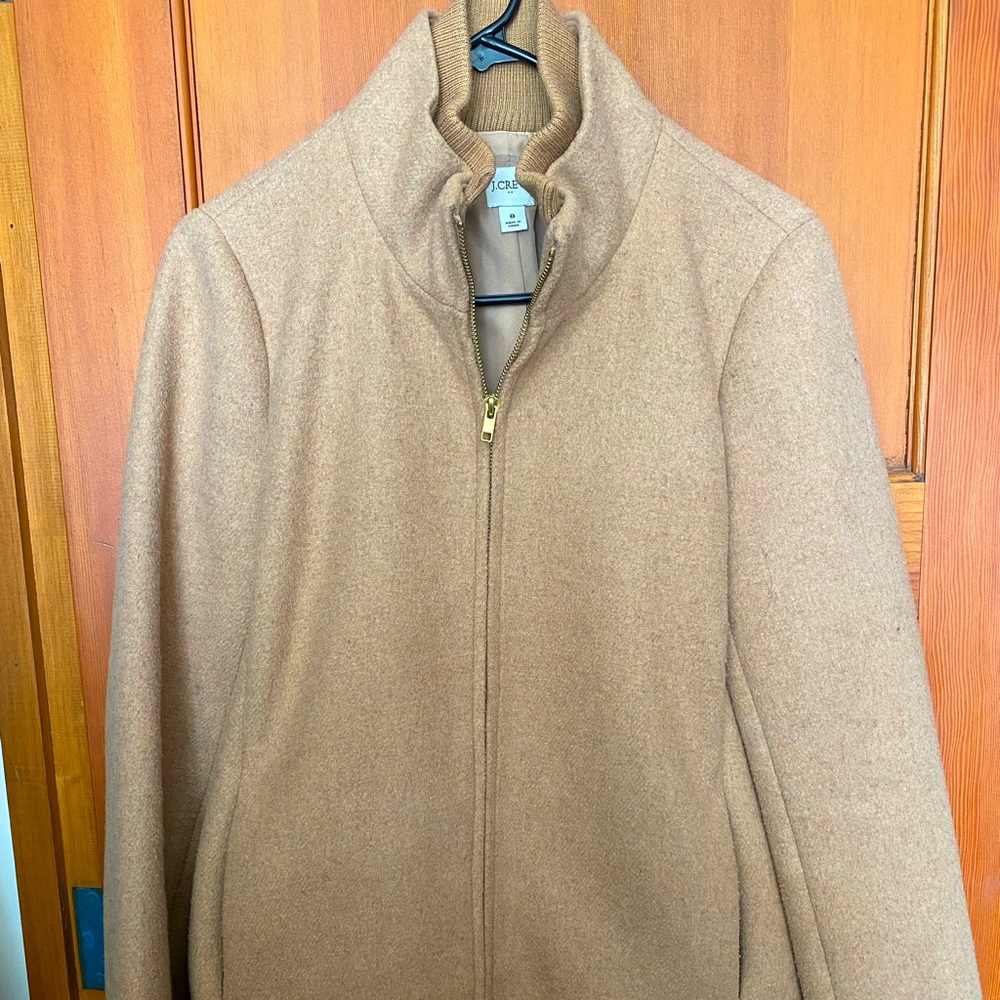 J. Crew Factory Village Coat, Tan, Size 8